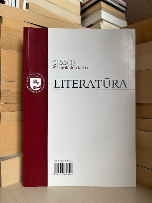 Vilniaus Universitetas - ,,Literatūra 2013"