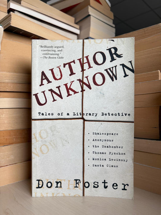 Don Foster - Author Unknown